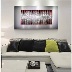 Quadri soggiorno - Metallo (alluminio) - LED retroilluminato RGB 20 colori - VISION 50x100cm