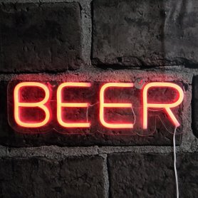 Neonski znak za pivo - LED svijetli tabla s natpisima