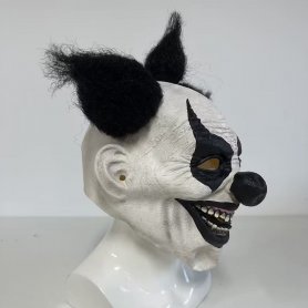 Läskig clown ansiktsmask - för barn och vuxna till Halloween eller karneval