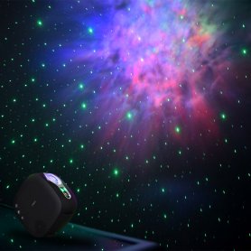 Himmelprojektor - night star bliss lights takvindu laserprojektor + Bluetooth -høyttaler