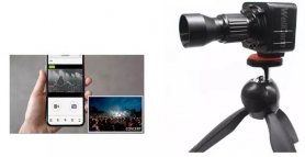 Kém minikamera WiFi IP 20x ZOOM-os teleszkópos objektívvel akár 200 méterig – APP okostelefonon (iOS / Android)
