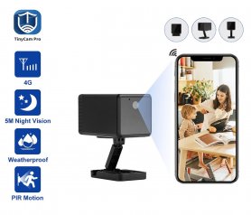 4G biztonsági kamera mini WiFi vízálló FULL HD IR LED 5m + mágneses tartóval