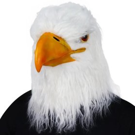 Maska američkog orla - bijela maska za lice (glavu) za djecu i odrasle