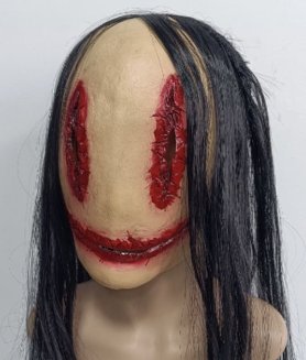 Strašidelná žena maska na tvár - pre deti aj dospelých na Halloween či karneval