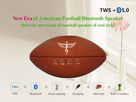 Rugbyboll - Liten bärbar bluetooth högtalare för mobiltelefon - 1x3W