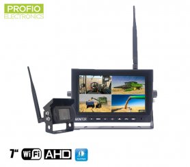 Fordított kamera monitor nélküli vezeték nélküli AHD WiFi SET 1x 7 "AHD monitor + 1x HD kamera
