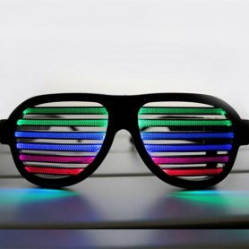 Svítící LED brýle - svítí podle hudby