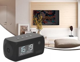 Clock camera in alarm with FULL HD + IR LED + WiFi + motion detection + 1 year battery life