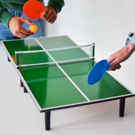 Επιτραπέζιο τραπέζι μίνι πινγκ πονγκ - σετ πινγκ πονγκ + 2x ρακέτα + 4x μπάλα