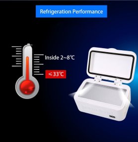 Mini prenosná chladnička na lieky (inzulín) 20,5 x 13,5cm - chladenie 2-8 stupňov °C