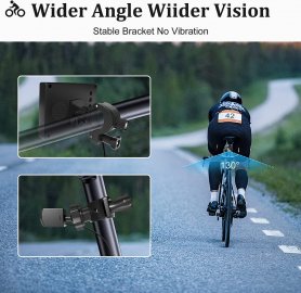 Cykelkamera - säkerhetscykelset för bakåtsikt - 4,3" Monitor + FULL HD-kamera