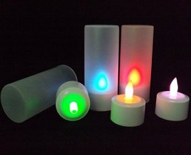 LED RGB-färgljus elektriska med fjärrkontroll