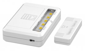 LED lyser inn i skapet 2-pak + magnetisk sensor - 2x 1,5V AAA-batterier