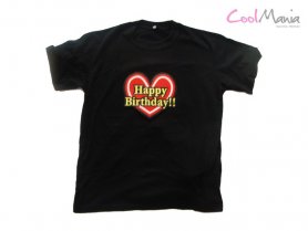 Led T-shirt - Buon compleanno