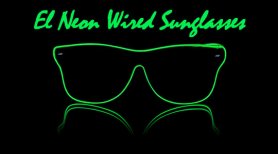 Неоновые очки  Way Ferrer style - зеленые