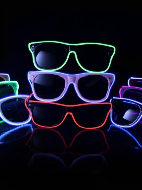 Brýle svítící Way Ferrer stlye - Červené