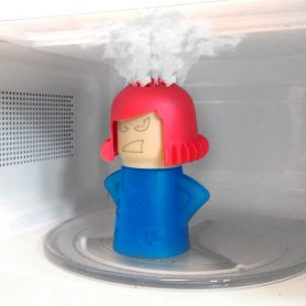 Nettoyeur à vapeur pour micro-ondes en forme de personnage drôle de LADY