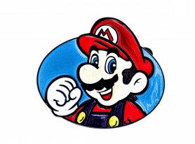 Belt buckle - Super Mario