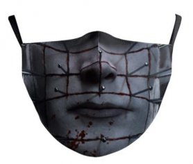HELLRAISER-mask i ansiktet - 100% polyester