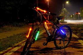 LED-es lámpák kerékpár SuperFlare - Vörös