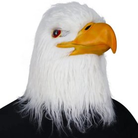 Masca de vultur american - masca de fata (cap) alba pentru copii si adulti