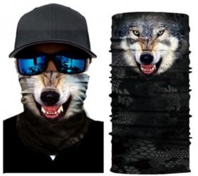 WOLF bandana - Eșarfe de protecție multifuncționale pentru față și cap