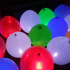 LED-Luftballons - leuchtende Leuchtballons - 5er-Set