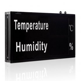 Panel LED con medidor de temperatura y humedad 47 cm x 37 cm