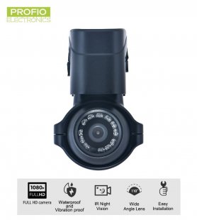 Cámara exterior FULL HD con visión nocturna 12 LED IR + lente f3,6mm + IP69