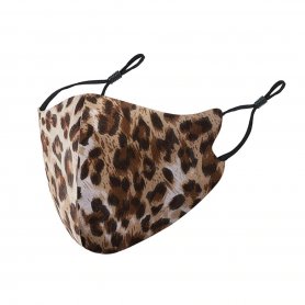 Mască de față leopard (100% poliester) pentru femei