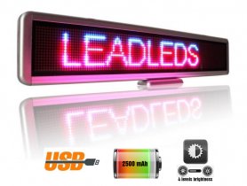 LED kijelző gördülő szöveggel 3 színben - 56 cm x 11 cm