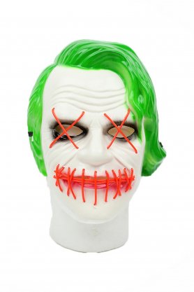 Maska Jokera - migająca maska LED na twarzy