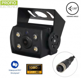 Hátsó tolatókamera AHD vízálló IP67 FULL HD + 4 erős fehér LED lámpával