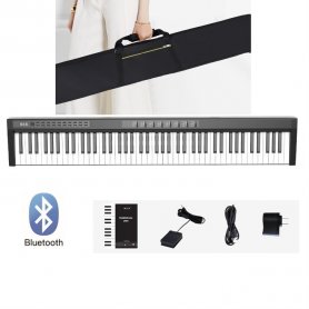 Электронная клавиатура (цифровое пианино) 125 см с 88 клавишами + bluetooth + стереодинамики