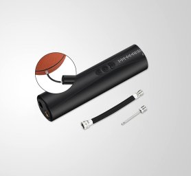 Bomba eléctrica inteligente para bolas con linterna LED + 2 agujas inflables