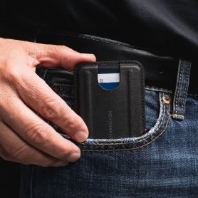 Минималистичный кошелек - Тонкий и тонкий кошелек с магнитом для смартфона