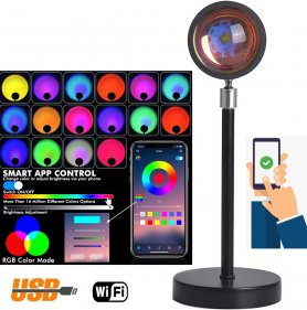 Круговой свет для фотографии - фотолампа с цветами RGB + Wi-Fi (приложение Android / iOS)