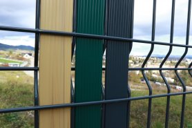 Listelli di recinzione in PVC per pannelli rigidi - 3D verticale RIEMPIMENTO IN PLASTICA PER RETE E PANNELLI - VERDE