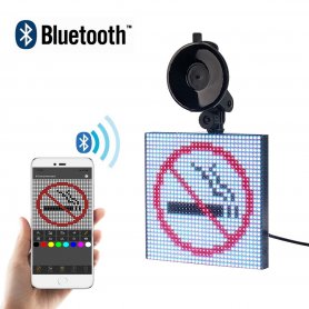 Светодиодный экран для автомобиля RGB квадратный дисплей с управлением Bluetooth через приложение
