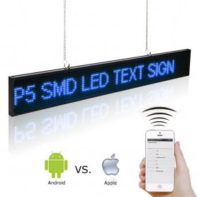 LED-reklambräda med WiFi - 50 cm med stöd för iOS och Android - blått