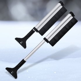 Eis- und Schneeschaber - Fensterschaber für Auto teleskopisch (ausziehbar) Aluminium