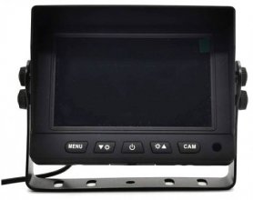 Backup kamera med skærm AHD/CVBS HD sæt - 5 "Hybrid 2CH bilmonitor + 1x HD kamera