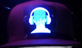 Party Mütze mit LED - DJ-Kopfhörer