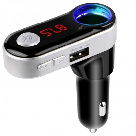 Višenamjenski FM odašiljač s Bluetooth handsfree uređajem + 2x USB punjač + 1x utor za mikro SD karticu i MP3 / WMA dekoder
