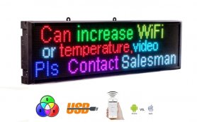 RGB Led-panel for reklame med WiFi - 68 cm x 17,5 cm