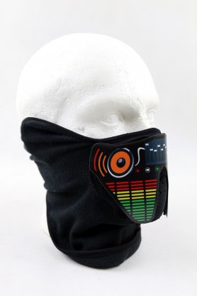 Maschera a LED Equalizzatore sensibile al suono - DJ Style