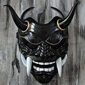 Japan Assassinen Maske - für Kinder und Erwachsene zu Halloween oder Karneval