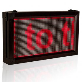LED-infopanel 52 cm x 28 cm - röd