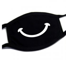 Защитная маска для лица 100% хлопок - рисунок Smile
