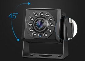 Mini cámara HD de marcha atrás con visión nocturna 15m - 11 IR LED y protección IP68